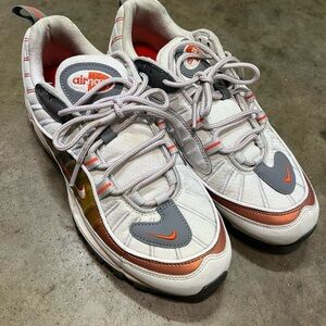 Nike Mens Air Max 98 SE Rust White Vast Grey Orange Shoes Size 8  CD0132-002